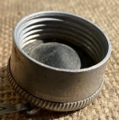 Немецкая Литровая Фляга (Luftschutz) в родном чехле со стаканчиком) (Клеймо: JSD-1939)