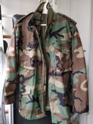 Куртка армии США M65 US army woodland. 1-й контракт