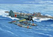 Самолёт и подводная лодка Японии в WW2.
