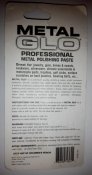 Полировочная паста премиального класса Metal Glo производства США.