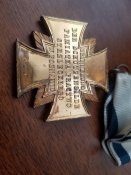 Крест Стрелецкого Союза с лентой, Познань 1857. Состояние!
