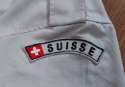 Тенниска, рубашка Husler AG + шеврон Suisse, ворот 38, 2006 г, армия ВС Швейцарии