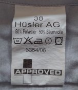 Тенниска, рубашка Husler AG + шеврон Suisse, ворот 38, 2006 г, армия ВС Швейцарии