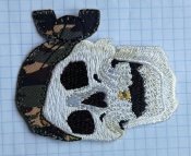 Нашивка Череп камуфляж