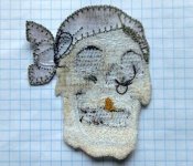 Нашивка Череп камуфляж
