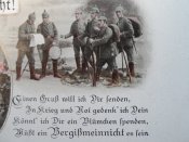 105-ти летняя Оригинальная немецкая открытка времен  WW1  «Не забывай меня»