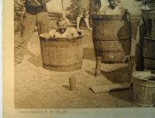 105 –ти летняя оригинальная немецкая открытка времен  WW1 «Бочковые бани в поле»
