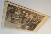 105 –ти летняя оригинальная немецкая открытка времен  WW1 «Бочковые бани в поле»