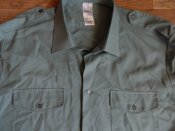 Рубашка армейская Швейцария олива 50% хлопок 50% полиэстер size хL/52р. (По биркеворот 45)