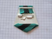 Колодка из алюминия, однослойная с лентой к медали За освобождение Белграда