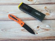 Складной нож от компании Ka-Bar. Модель Dozier Folding Hunter Blaze Orange (4062BO). Оригинал