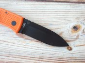 Складной нож от компании Ka-Bar. Модель Dozier Folding Hunter Blaze Orange (4062BO). Оригинал