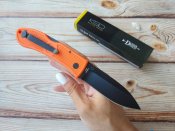 Складной нож от компании Ka-Bar. Модель Dozier Folding Hunter Blaze Orange (4062BO). Оригинал