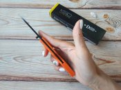 Складной нож от компании Ka-Bar. Модель Dozier Folding Hunter Blaze Orange (4062BO). Оригинал