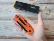 Складной нож от компании Ka-Bar. Модель Dozier Folding Hunter Blaze Orange (4062BO). Оригинал