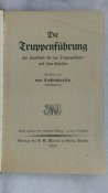Книга "Die Truppenfubrung",1926г.Rare!