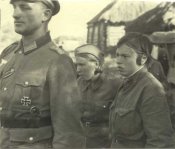 Военнопленные женщины РККА в немецком плену.