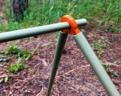 Стойка с мишенью гонгом 100мм, для калибра 22LR.  Сателит (711)