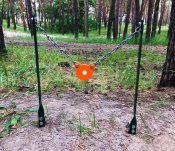 Мишень "Стойки в землю с гонгом 80мм" Сателит (744)