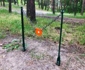 Мишень "Стойки в землю с гонгом 80мм" Сателит (744)