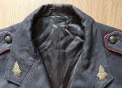 Китель пожарника + петлицы, погоны, размер 46, б/у, пожарный Польша