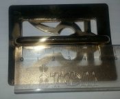 пряжка с трезубцем для генералів та адміралів ЗСУ (наказ 1995року )