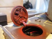 The primed hatch and headlight mounting plate on the starboard side.jpg