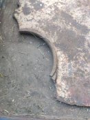 Часть подбашенного листа от "Тигра" Panzerkampfwagen VI