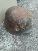 Каска СС, SS, в сохране с декалью