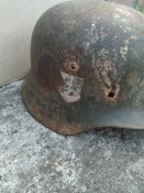 Каска СС, SS, в сохране с декалью