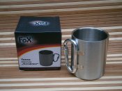 Кружка "Carabiner" 300 мл двостінна з ручкою-карабіном. Fox Outdoor, Німеччина. (1 шт.)