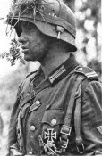 Ремень сухарки Luftwaffe - к сумке или на каску, простеганый