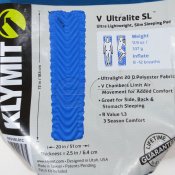 Ультралегкий надувний килимок Klymit Ultralite SL надувной коврик