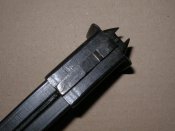 Секторный магазин ППШ, клеймо завода «Красный штамповщик», г.Москва