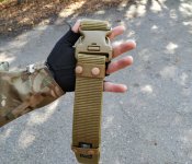 Тактический брючной ремень с фиксатором Blackhawk tactical (койот)