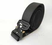 Тактический брючной ремень с пряжкой tactical (Разные цвета) черный