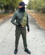 Сумка рюкзак 5 л с отделением под бутылку тактическая военная ( олива)