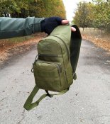 Сумка рюкзак 5 л с отделением под бутылку тактическая военная ( олива)