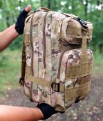 Тактический (городской) рюкзак на 25 литров с системой M.O.L.L.E мультикам