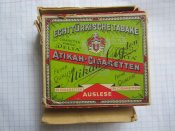 Пачка от сигарет " ATIKAH"delta.Dresden. с 1 сигаретой.