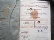 Военный билет Вермахта участника антипартизанских операций.