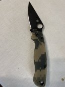 Spyderco paramilitary 2 black camo