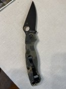 Spyderco paramilitary 2 black camo