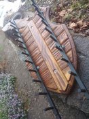 Настенная декоративная подставка для хранения 12 ножей и прочего...