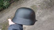 шлем М-35/64 . родной окрас