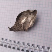 Срібна католицька підвіска.