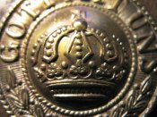 Пряжка Германия ПМВ GMU, основа сталь + накладка латунь