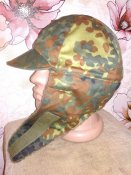 Новая шапка зимняя флектарн Бундесвера (Германия). Ушанка Bundes немка Flecktarn р.61 (№36)