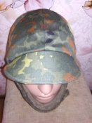 Новая шапка зимняя флектарн Бундесвера (Германия). Ушанка Bundes немка Flecktarn р.61 (№36)