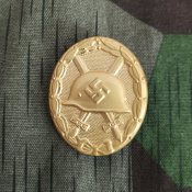 Нагрудный знак «Verwundetenabzeichen» I степени «в золоте», реплика.